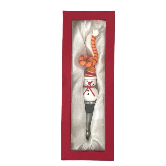 NIB Snowman bottle stopper. Wine stopper - Picture 4 of 6